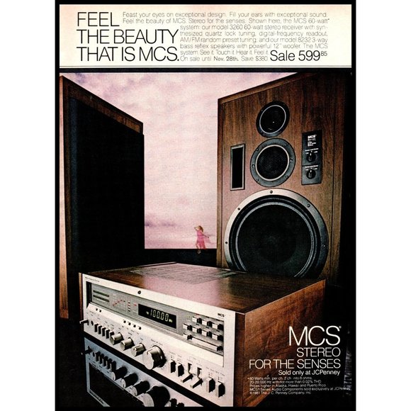 1981 MCS 3260 Stereo Receiver Vintage Print Ad Audiophile Wall Art Photo - Picture 1 of 1